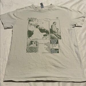 Taylor Swift Folklore Graphic Tee - Cream